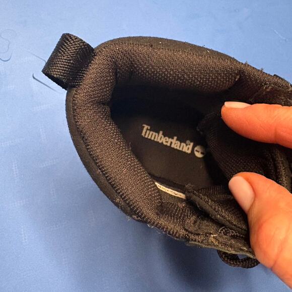 Black Timberland Waterproof Hiking Boots Size US 7 - Picture 6 of 7